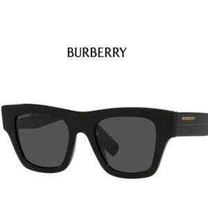 $300 Burberry Mens Unisex B 4360 Black Sunglasses Recent Style / Womens